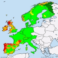 Actuele waarschuwingen voor noodweer in Europa